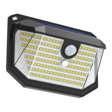 Світлодіодний настінний світильник з датчиком на сонячній батареї LED/4W/5,5V IP65 1200 mAh