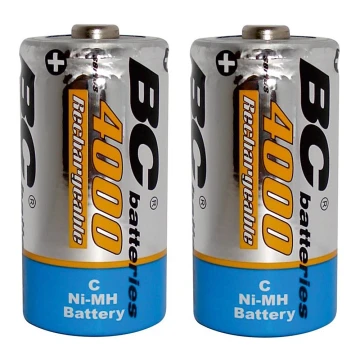 2 шт. Акумулятор NiMH C 4000 mAh 1,2V