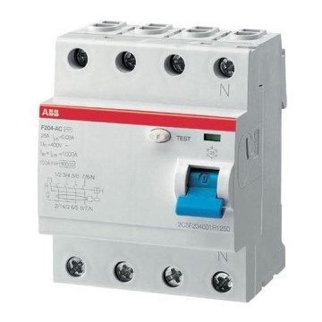 ABB 2CSF204001R1400 - Дифреле F204 AC-40/0,03 4-полюсне 40A 400V