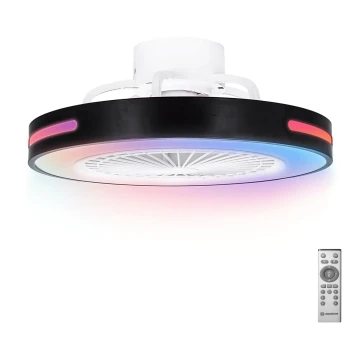 Aigostar - LED RGB Стельовий вентилятор з регулюванням яскравості LED/40W/230V 2700-6500K + пульт дистанційного керування