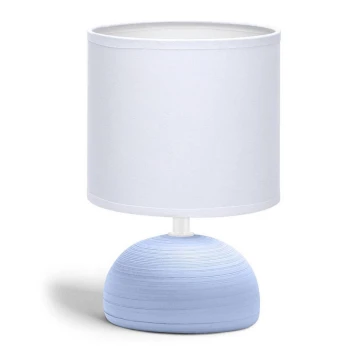 Aigostar - Настільна лампа 1xE14/40W/230V синій/білий