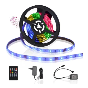 Aigostar - Светодиодная уличная RGB-лента с регулированием яркости 3м LED/24W/12/230V IP65 + дистанционное управление