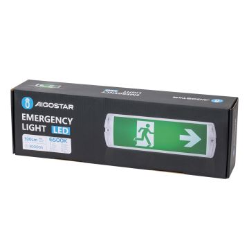 Aigostar - Светодиодный аварийный светильник EMERGENCY LED/4W/230V IP65 6500K 600 mAh