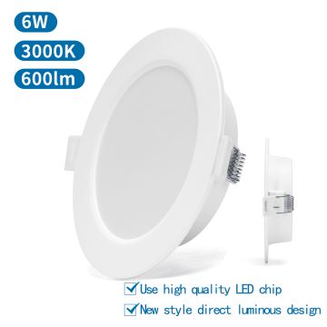 Aigostar - Світлодіодний вбудований світильник LED/6W/230V 3000K діаметр 11,8 см білий