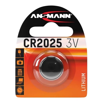 Ansmann 04673 - CR 2025 - Кнопочная литиевая батарейка 3V