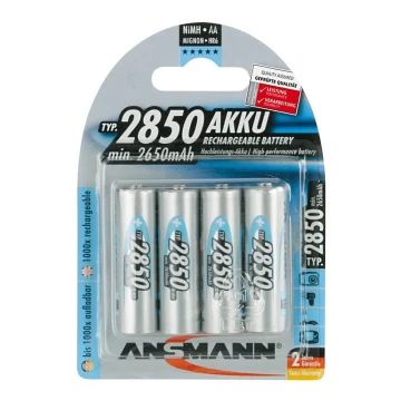 Ansmann 07522 Mignon AA - Аккумуляторные батарейки NiMH/1,2V/2850mAh 4шт.