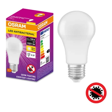 Антибактеріальна LED лампочка A100 E27/13W/230V 2700K - Osram