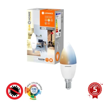 Антибактеріальна LED лампочка з регулюванням яскравості B40 E14/4,9W/230V Wi-Fi - Ledvance