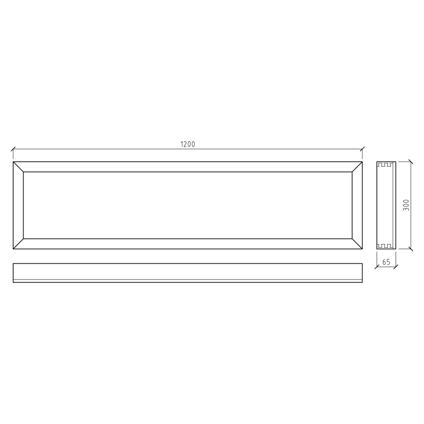 APLED - Светодиодная припотолочная панель QUADRA LED/42W/230V дуб