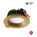 APLED - Светодиодный встроенный светильник RONDO WOODLINE LED/3W/230V 3000K диаметр 9 см сосна твердая древесина