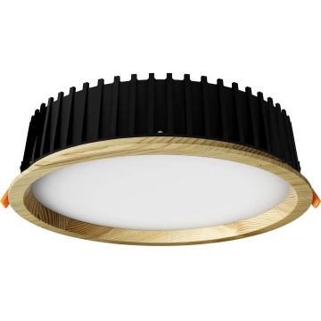 APLED - Світлодіодний вбудований світильник RONDO WOODLINE LED/18W/230V 3000K діаметр 26 см сосна масив