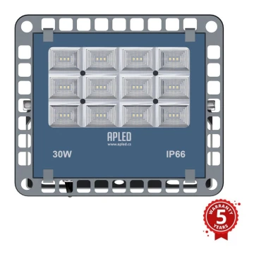 APLED - Вуличний світлодіодний прожектор PRO LED/30W/230V IP66 3000lm 6000K