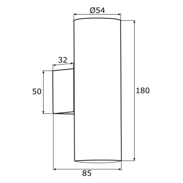 Argon 0912 - Настінний світильник MITOS 2xGU10/5W/230V хром