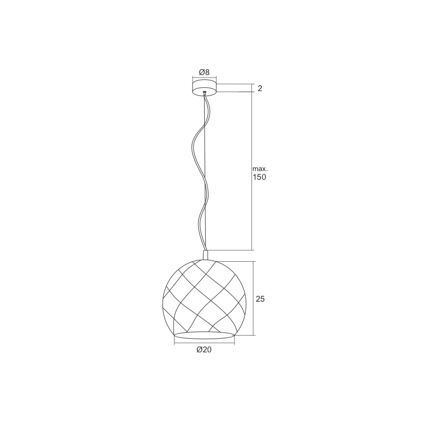 Argon 3801 - Светодиодная люстра на тросе BELLUNO LED/8W/230V