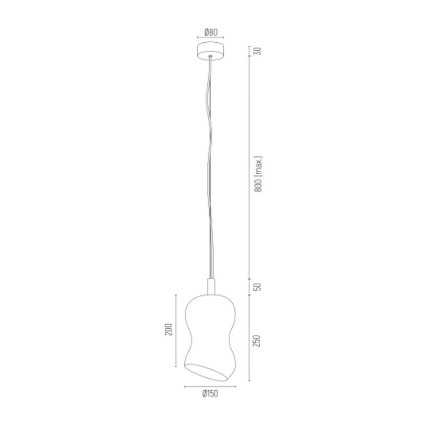 Argon 4742 - Люстра на тросе DEPORTIVO 1xE27/15W/230V