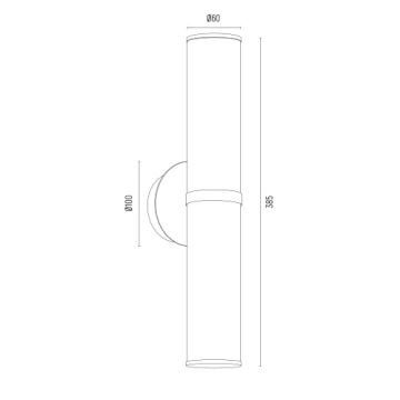 Argon 7203 - Настенный светильник HAMPTON 2xE14/7W/230V золотистый