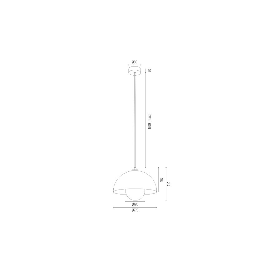 Argon 8443 - Подвесная люстра PIAVA 1xE14/7W/230V алебастр белый