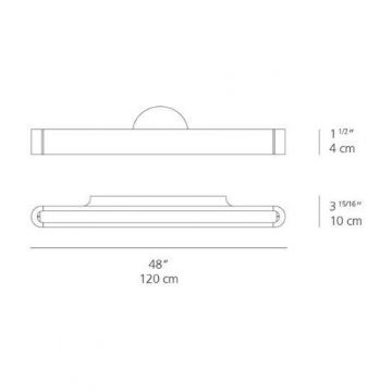 Artemide AR 1917020A - Світлодіодний настінний світильник TALO 120 1xLED/51W/230V