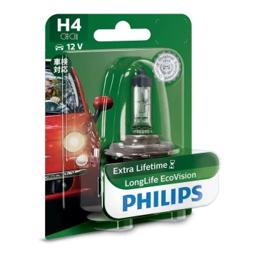 Автомобильная лампа Philips ECO VISION 12342LLECOB1 H4 P43t-38/55W/12V