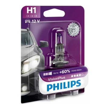 Автомобільна лампа Philips VISION PLUS 12258VPB1 H1 P14,5s/55W/12V