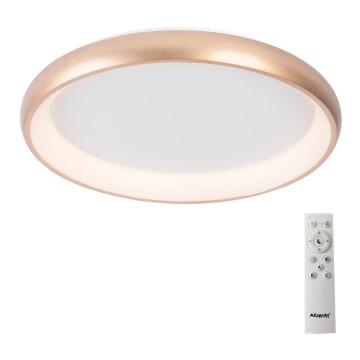 Azzardo AZ5073 - Светодиодный потолочный светильник с регулированием яркости ANTONIO LED/50W/230V золотистый + дистанционное управление