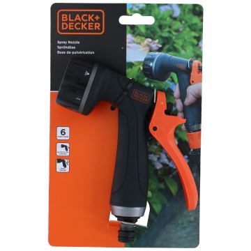 BLACK+DECKER - Пистолет для полива 6 функций