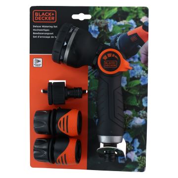 BLACK+DECKER - Пистолет для полива c 3 соединителями