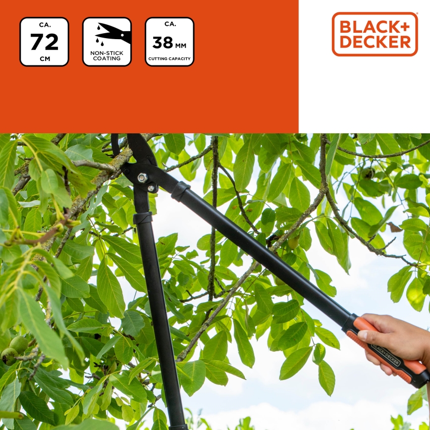 BLACK+DECKER - Садовые ножницы для веток 720 мм