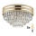 Brilagi - LED Хрустальный потолочный светильник VELURE 5xE14/40W/230V золотистый