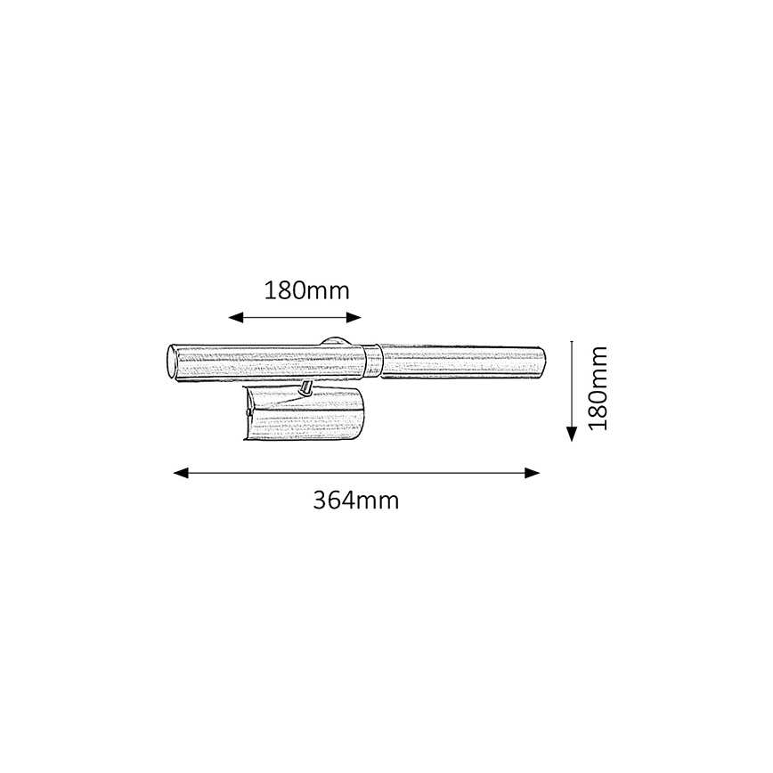 Brilagi - LED підсвітка картин DANAE 2xE14/6W/230V бронзовий