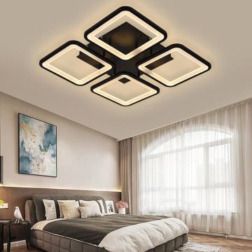 Brilagi - Пристельова LED люстра з регулюванням яскравості SQUARED LED/85W/230V 3000-6500K + пульт дистанційного керування