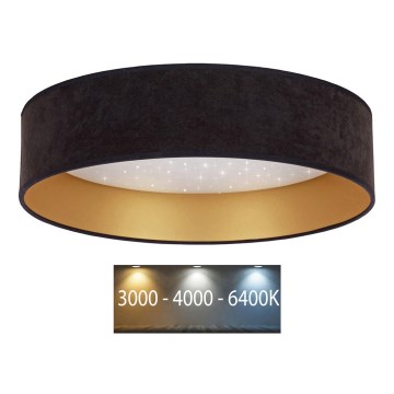 Brilagi - Стельовий LED світильник VELVET STAR LED/36W/230V ⌀ 55 см 3000K/4000K/6400K чорний/золотий