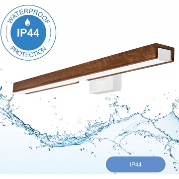 Brilagi - Светодиодная подсветка для зеркала в ванной комнате WOODY MIRROR LED/12W/230V IP44 дуб/белый