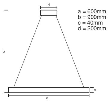 Brilagi - Светодиодная подвесная люстра с регулированием яркости CIRCLE LED/42W/230V 3000-6500K + дистанционное управление