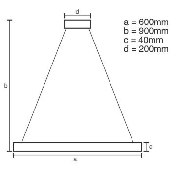 Brilagi - Светодиодная подвесная люстра с регулированием яркости CIRCLE LED/42W/230V 3000-6500K + дистанционное управление