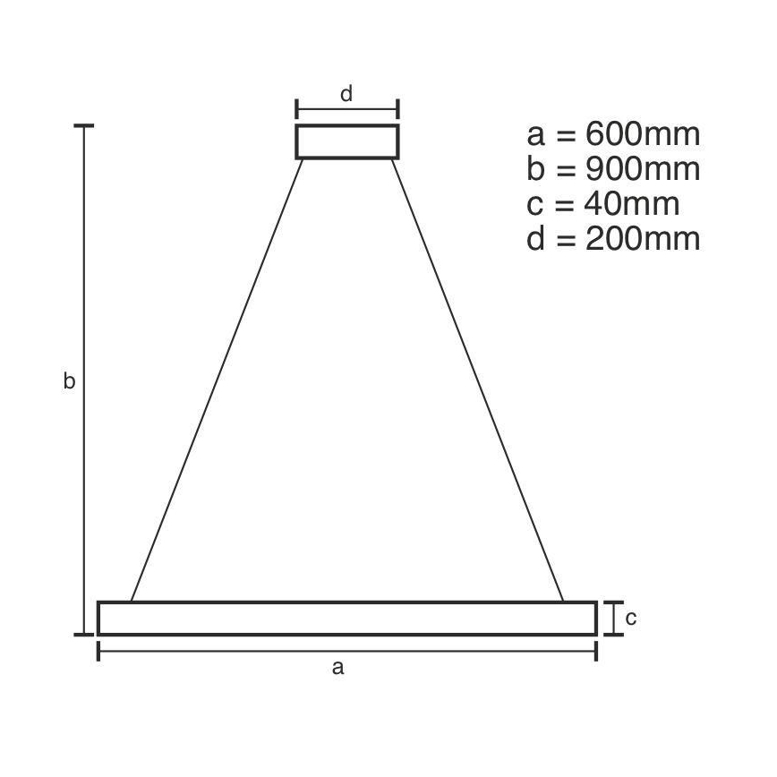 Brilagi - Светодиодная подвесная люстра с регулированием яркости CIRCLE LED/42W/230V 3000-6500K + дистанционное управление