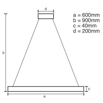 Brilagi - Светодиодная подвесная люстра с регулированием яркости CIRCLE LED/42W/230V 3000-6500K + дистанционное управление