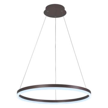 Brilagi - Светодиодная подвесная люстра с регулированием яркости CIRCLE LED/42W/230V 3000-6500K коричневый + дистанционное управление