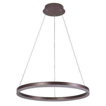 Brilagi - Светодиодная подвесная люстра с регулированием яркости CIRCLE LED/42W/230V 3000-6500K коричневый + дистанционное управление