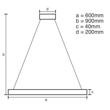 Brilagi - Светодиодная подвесная люстра с регулированием яркости CIRCLE LED/42W/230V 3000-6500K коричневый + дистанционное управление