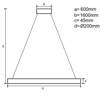 Brilagi - Светодиодная подвесная люстра с регулированием яркости CIRCLE LED/85W/230V 3000-6500K черный + дистанционное управление