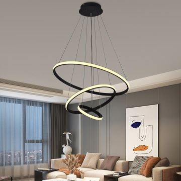 Brilagi - Светодиодная подвесная люстра с регулированием яркости CIRCLE LED/90W/230V 3000-6500K + дистанционное управление