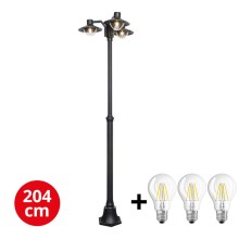 Brilagi - Светодиодная уличная лампа VEERLE 3xE27/60W/230V IP44