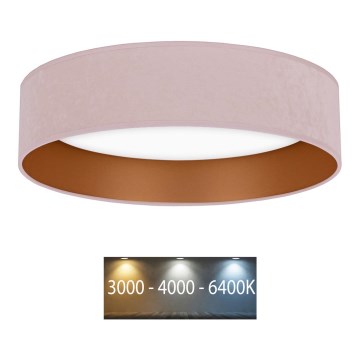 Brilagi - Светодиодный потолочный светильник VELVET LED/24W/230V диаметр 40 см 3000/4000/6400K розовый/золотой