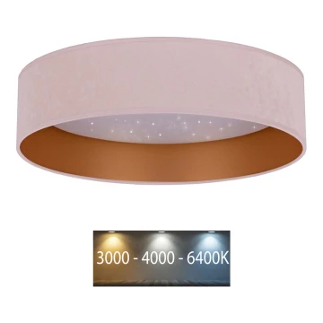 Brilagi - Светодиодный потолочный светильник VELVET STAR LED/24W/230V диаметр 40 см 3000K/4000K/6400K розовый/золотой