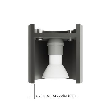 Brilagi -  Светодиодный точечный светильник FRIDA 1xGU10/7W/230V серый