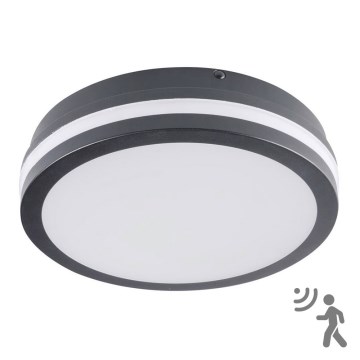 Brilagi - Светодиодный уличный светильник с датчиком BENE LED/18W/230V диаметр 22 см антрацит IP54