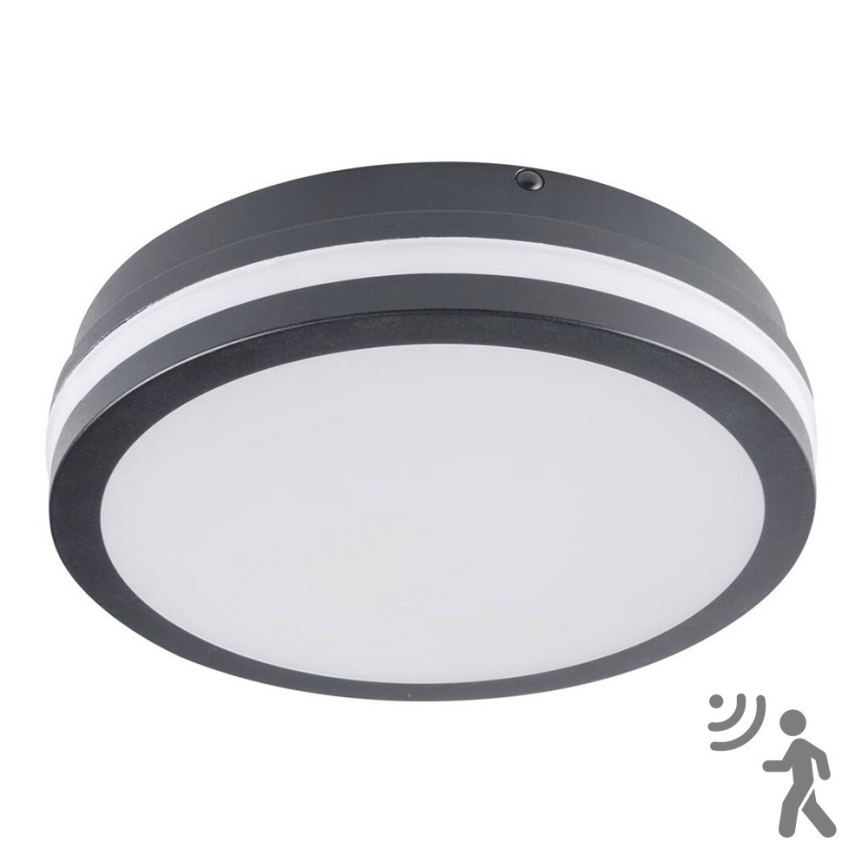 Brilagi - Светодиодный уличный светильник с датчиком BENE LED/18W/230V диаметр 22 см IP54