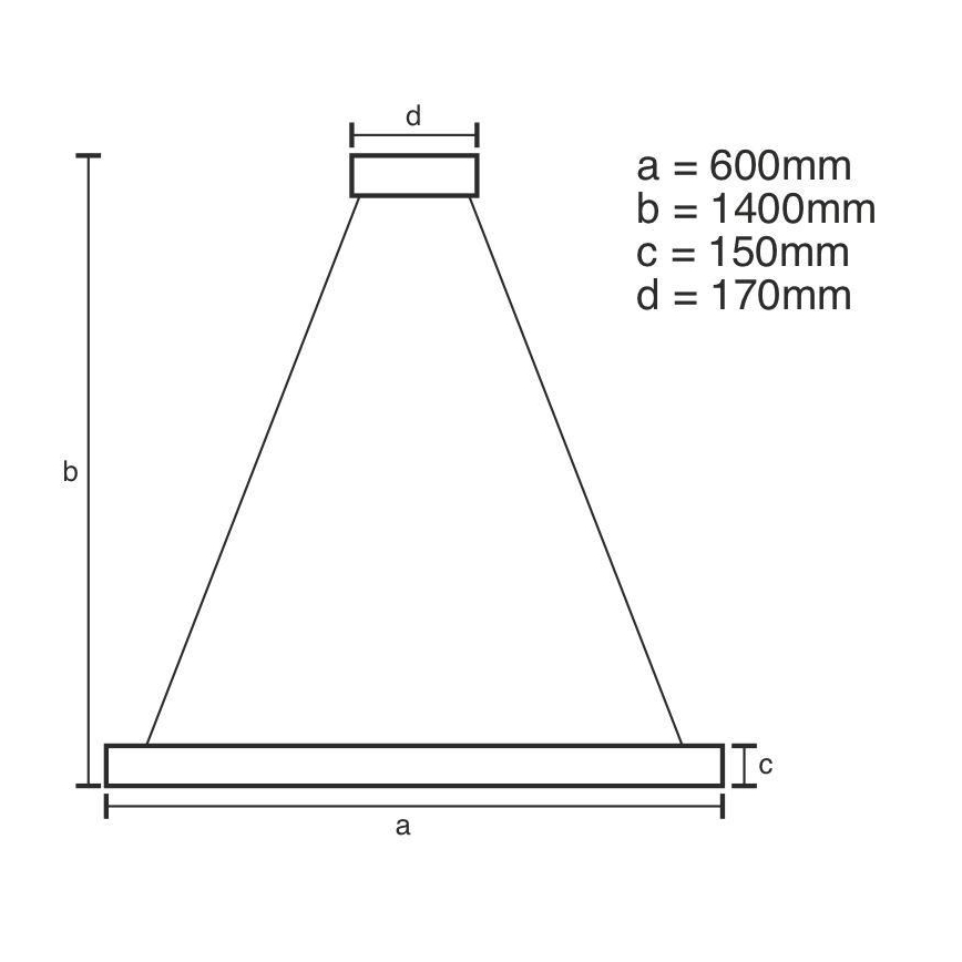 Brilagi - Кришталева підвісна LED люстра з регулюванням яскравості HALO LED/40W/230V + пульт дистанційного керування