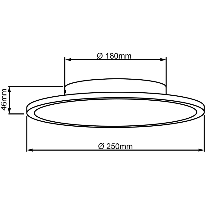 Brilliant - Светодиодный потолочный светильник BUFFI LED/13W/230V диаметр 25 см 2700K